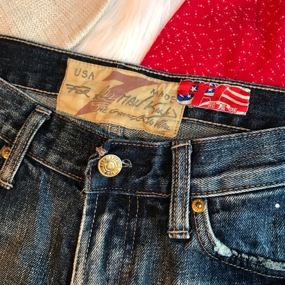 7 For All Mankind Crystal Studded Boot Cut Jeans - Picture 5 of 8